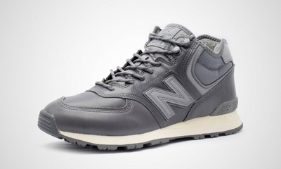 Scarpe Uomo NEW BALANCE Sneakers Alte 480 in Pelle colore White e Black a  sconto